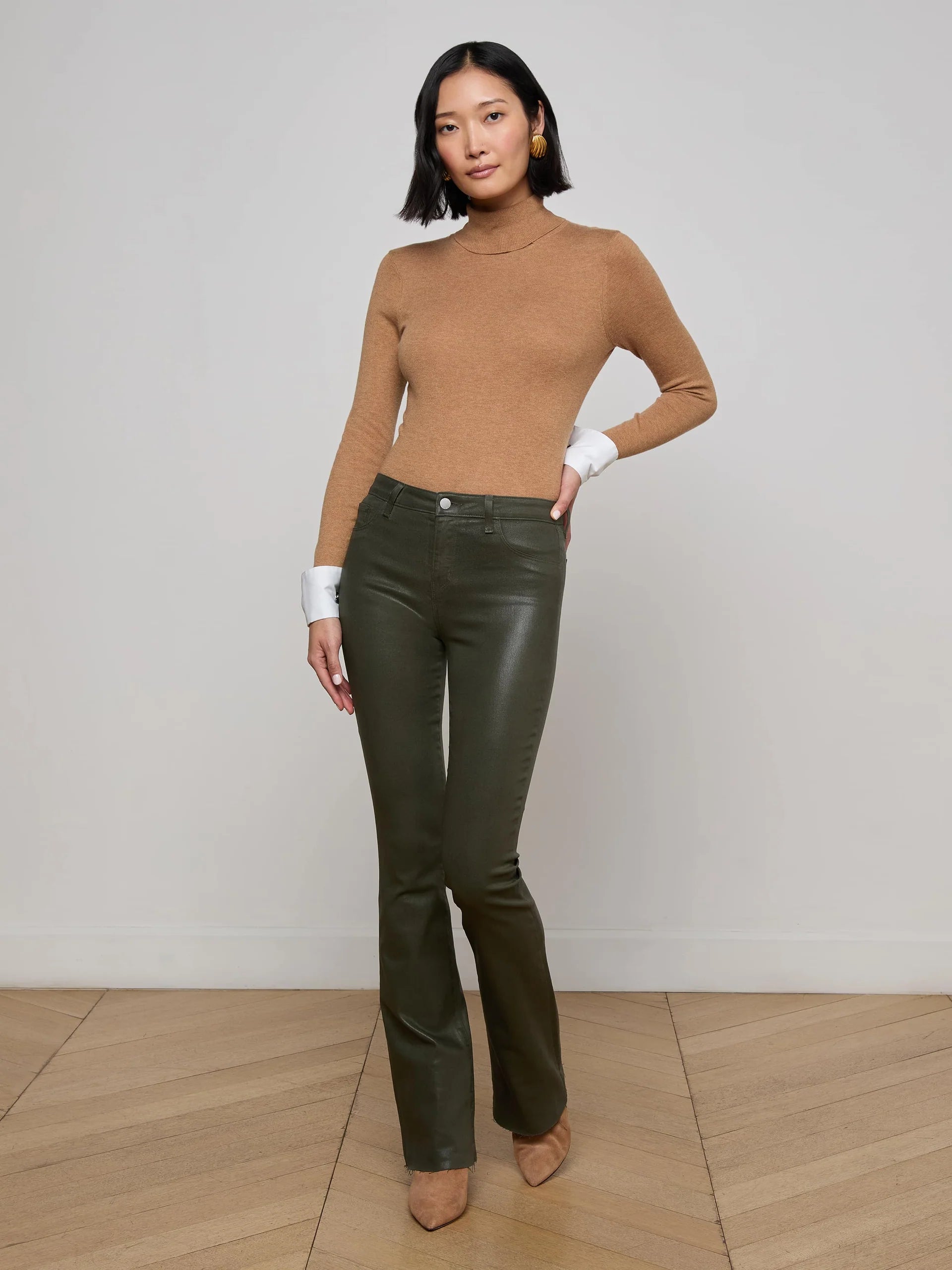 La6793 Ruth Straight Leg Jean - Olive