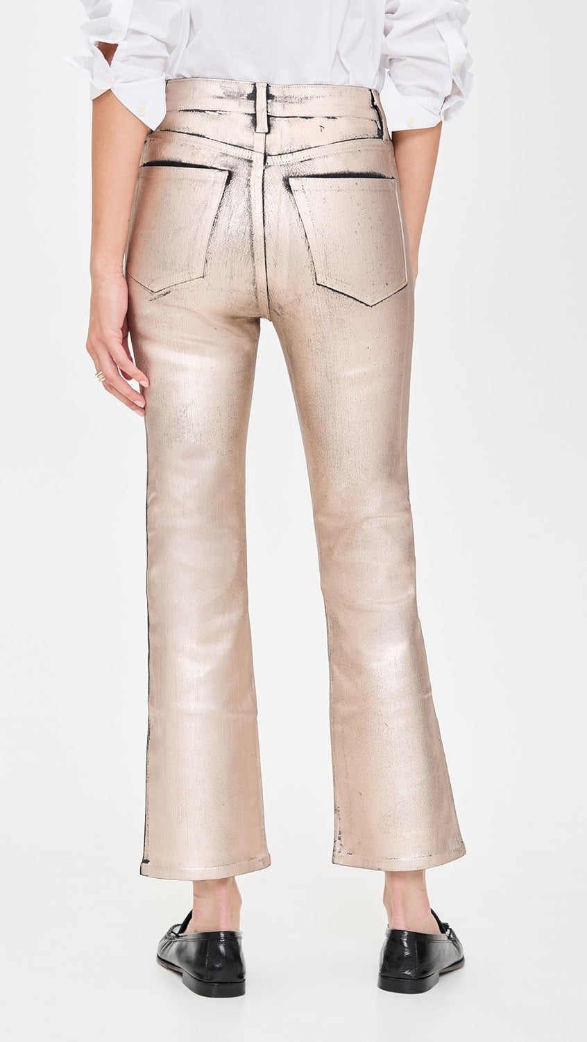 Fr3001498 Reboot Crop Jean - Champagne Coated