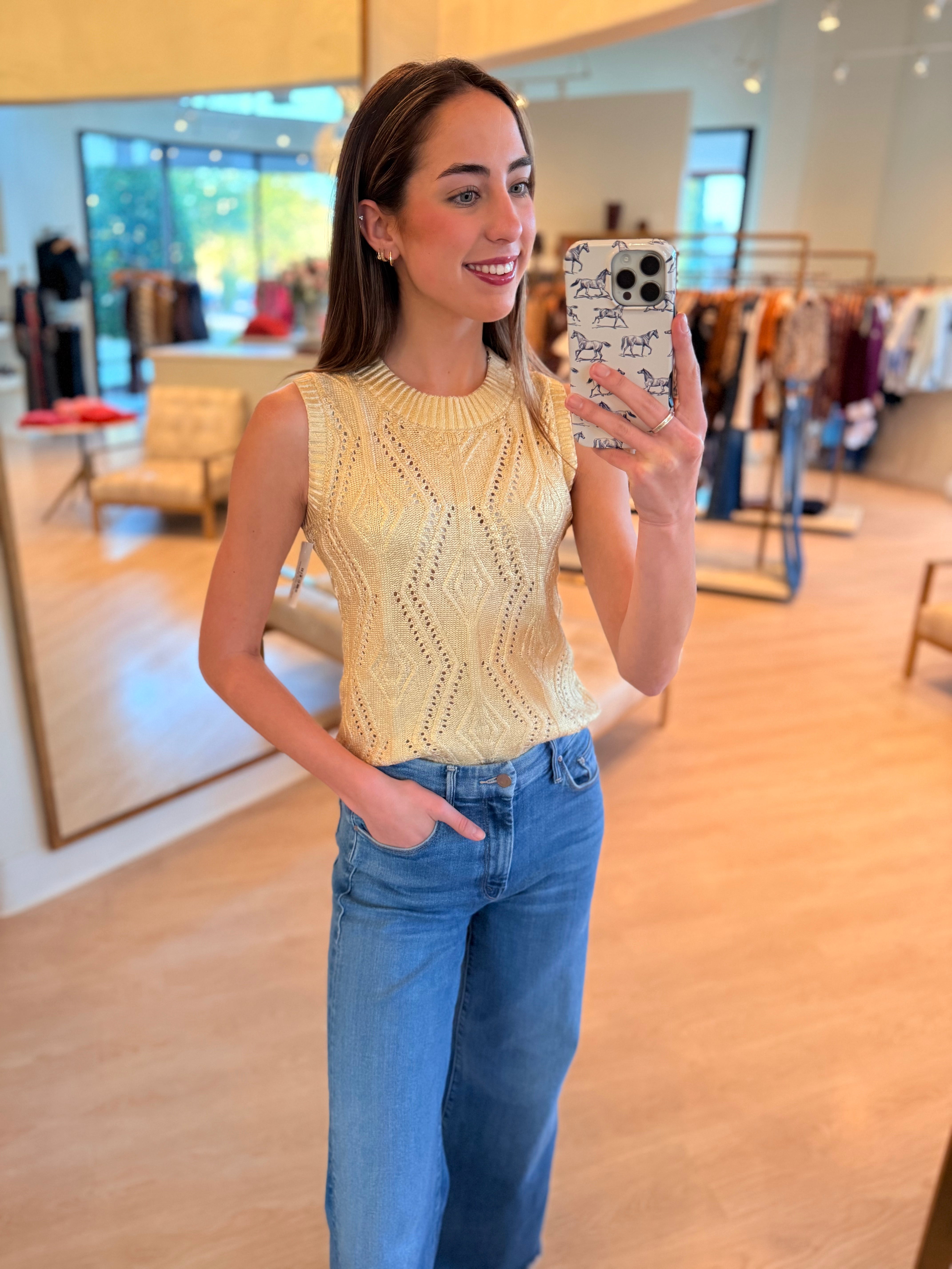 Js23026 Gold Foil Tank