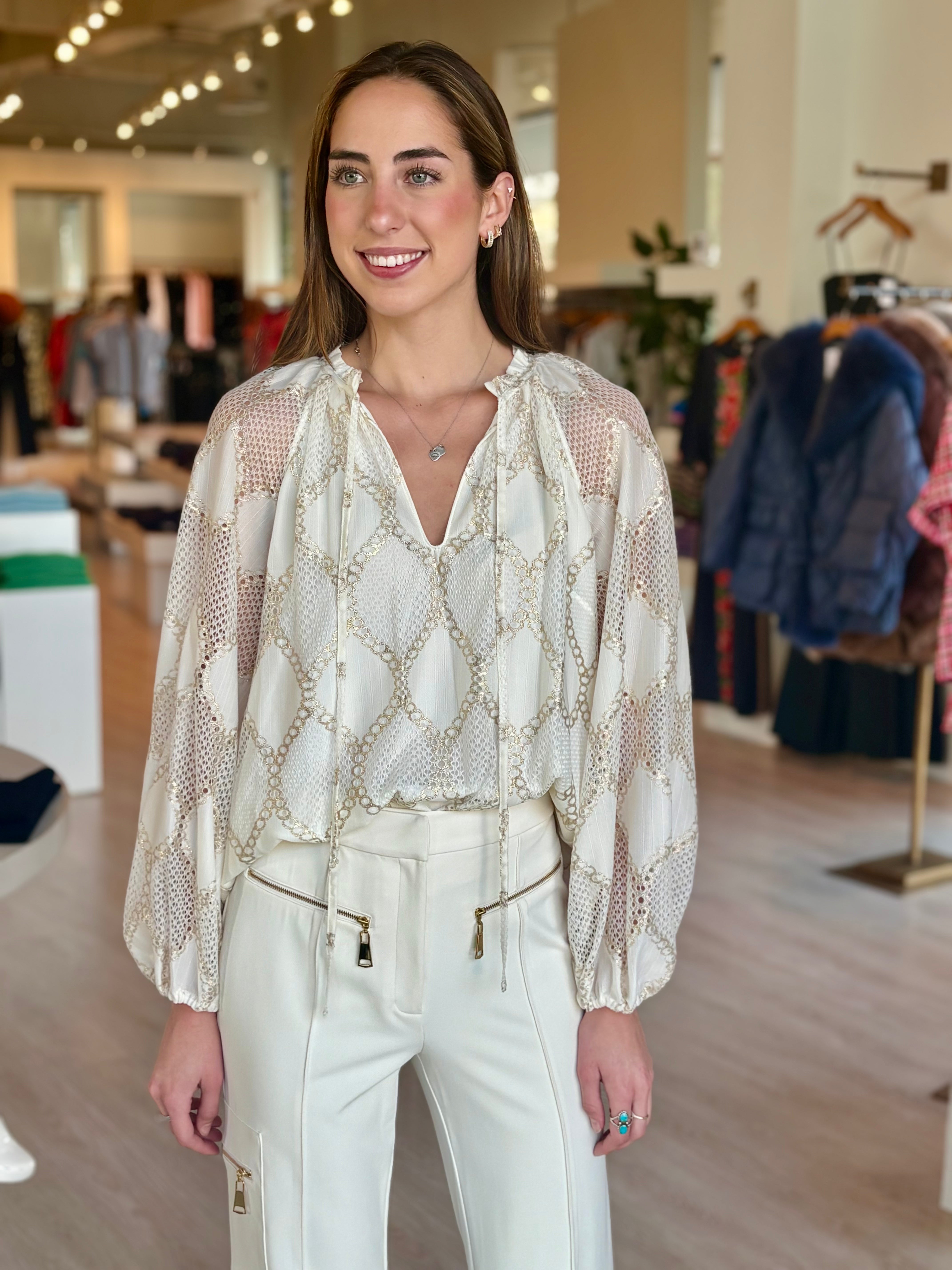 Raa2012 Lurex Lace Top