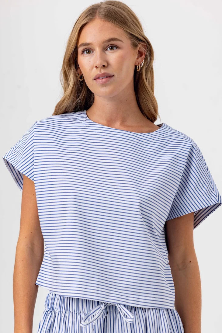 Su076 Stripe Cotton Top