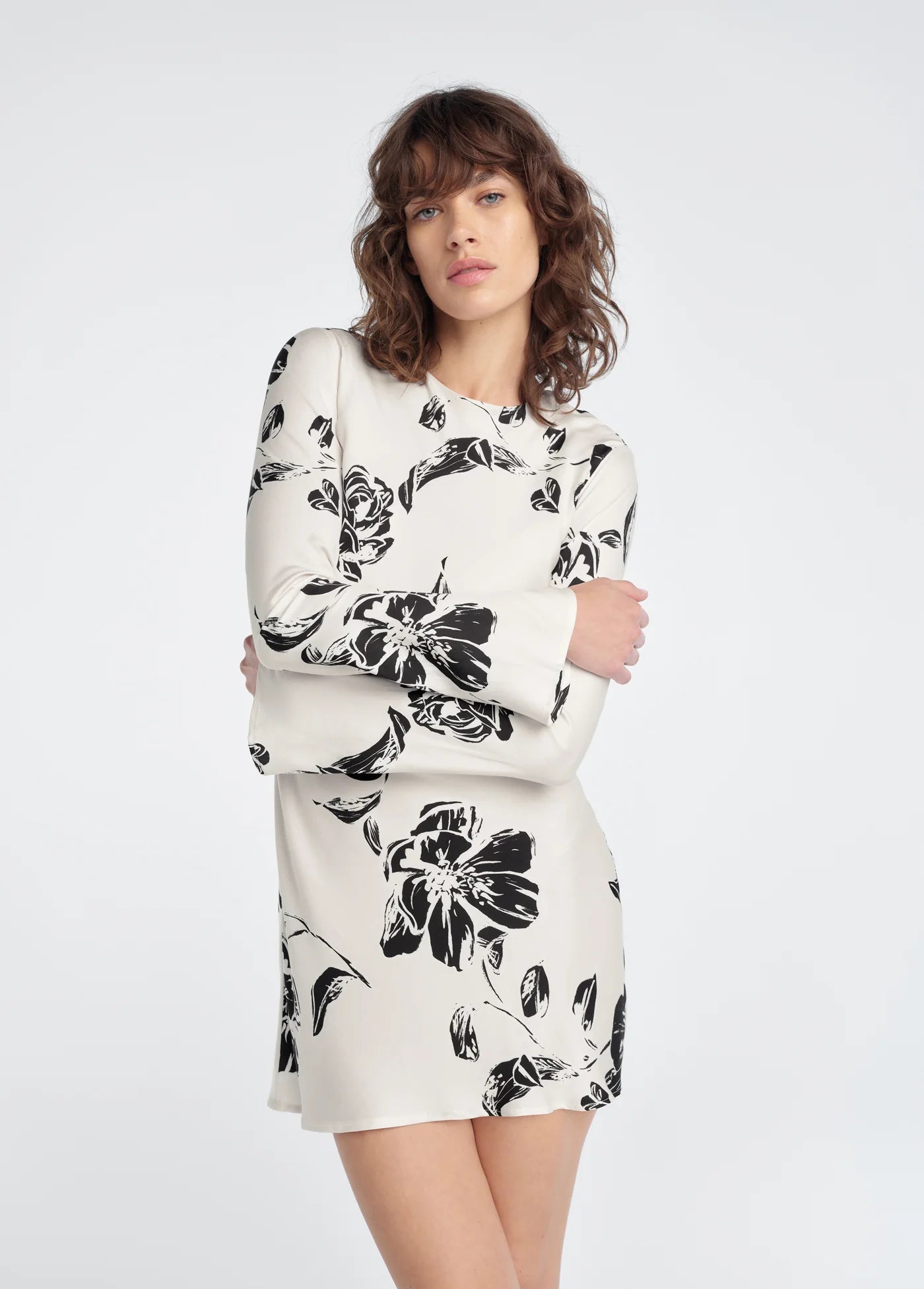 Fa4852 Floral Mini Dress