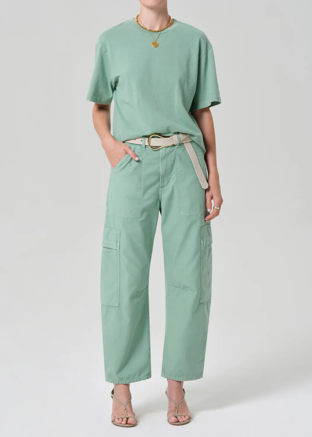 Ci2078 Mint Cargo Jean