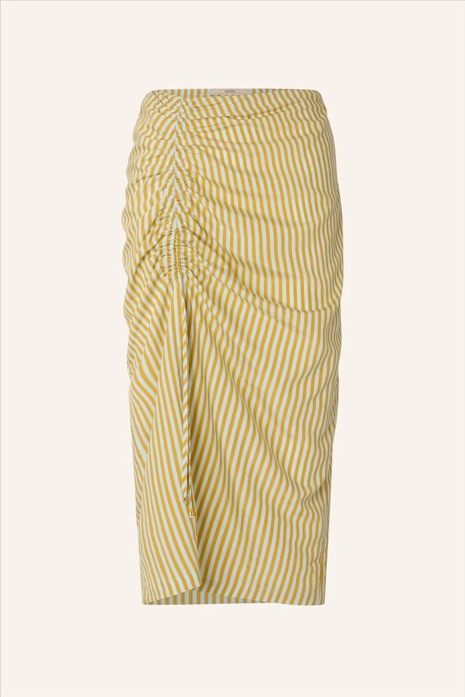 Se6001 Stripe Midi Skirt