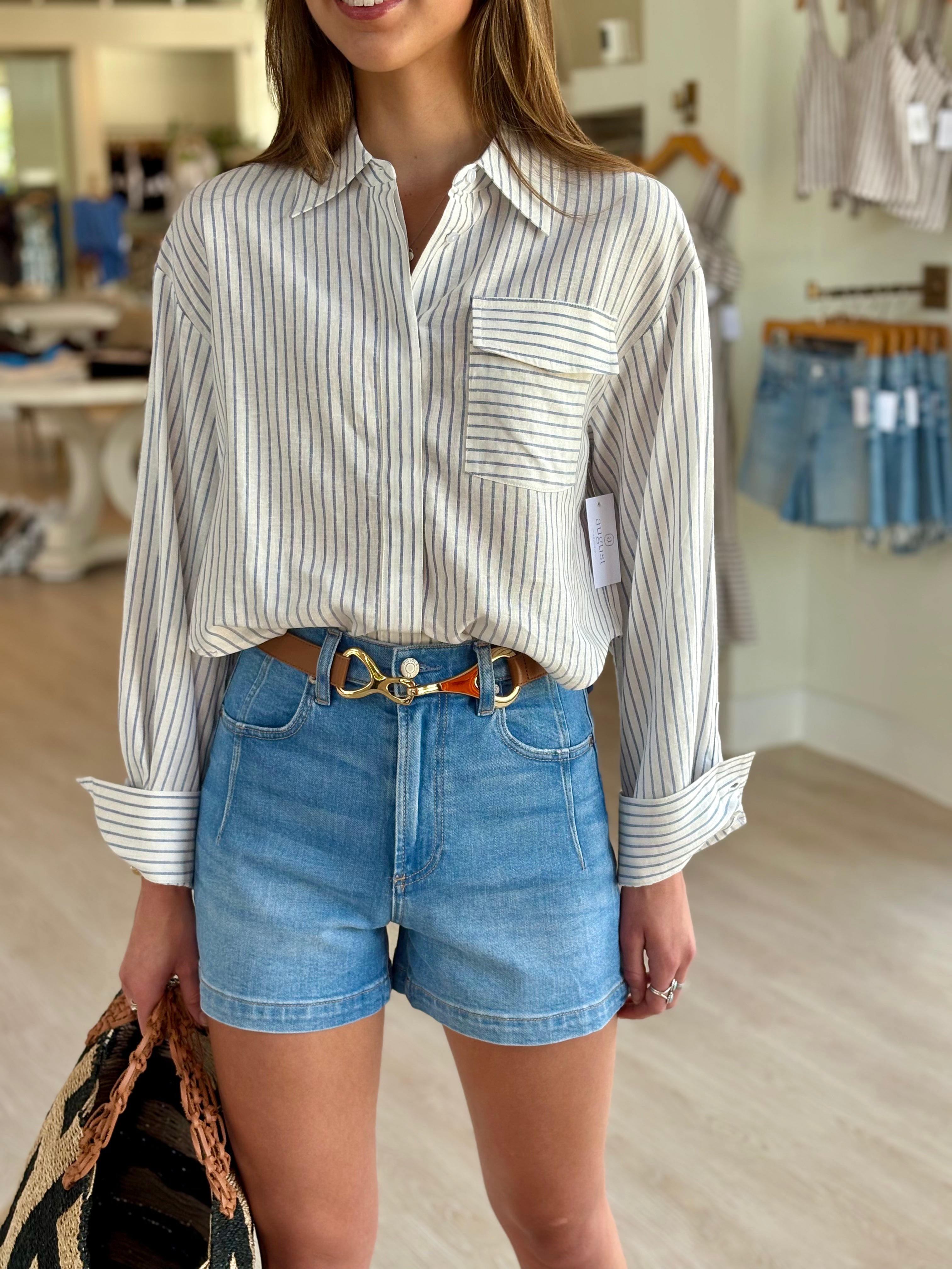 Mak15b Loom Button Down Top