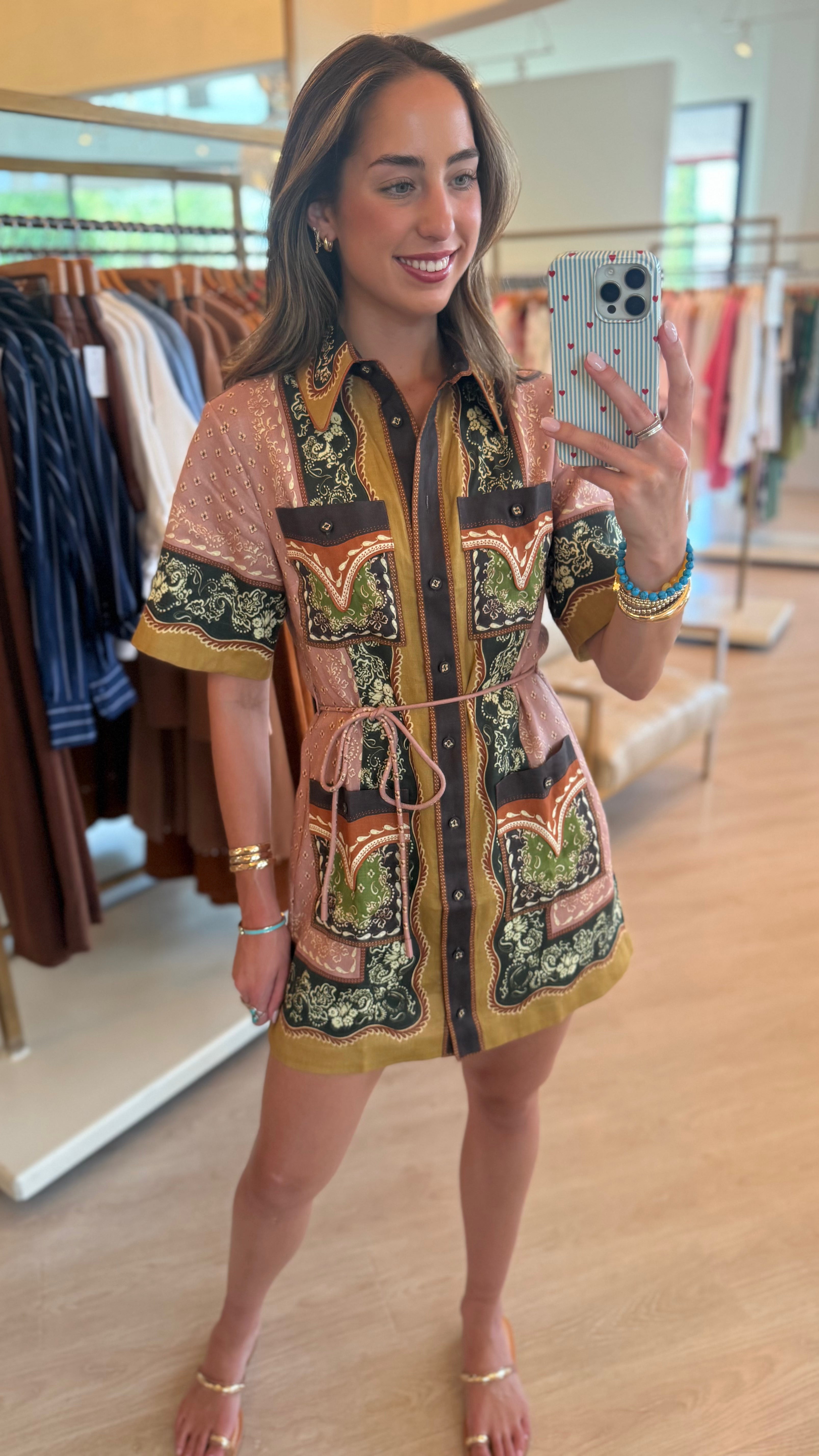 Al8062 Darcey Belted Mini Dress
