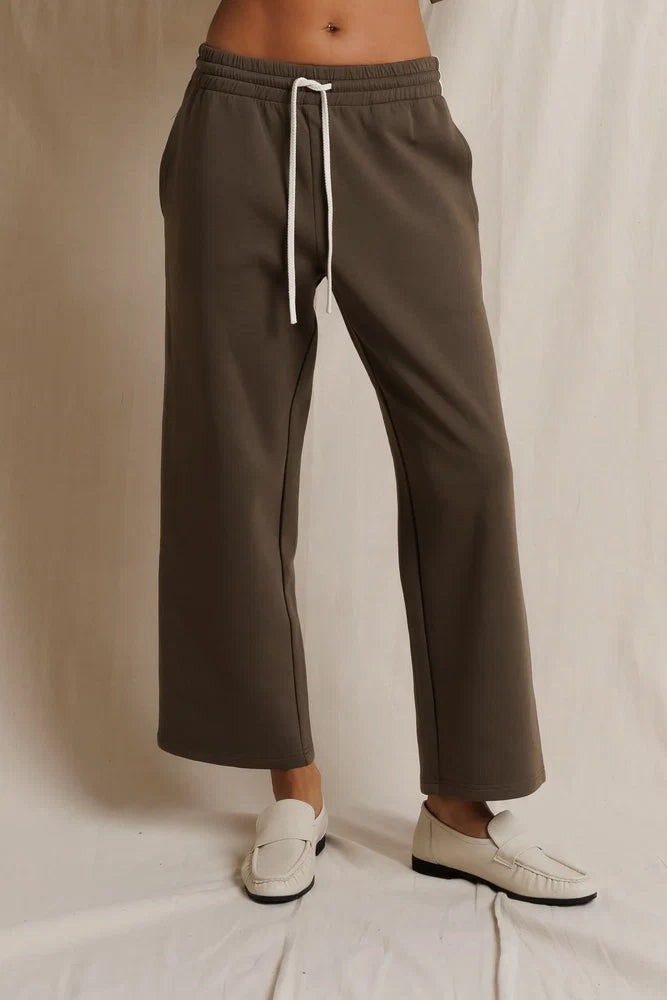 Peb113 Olive Stripe Track Pants