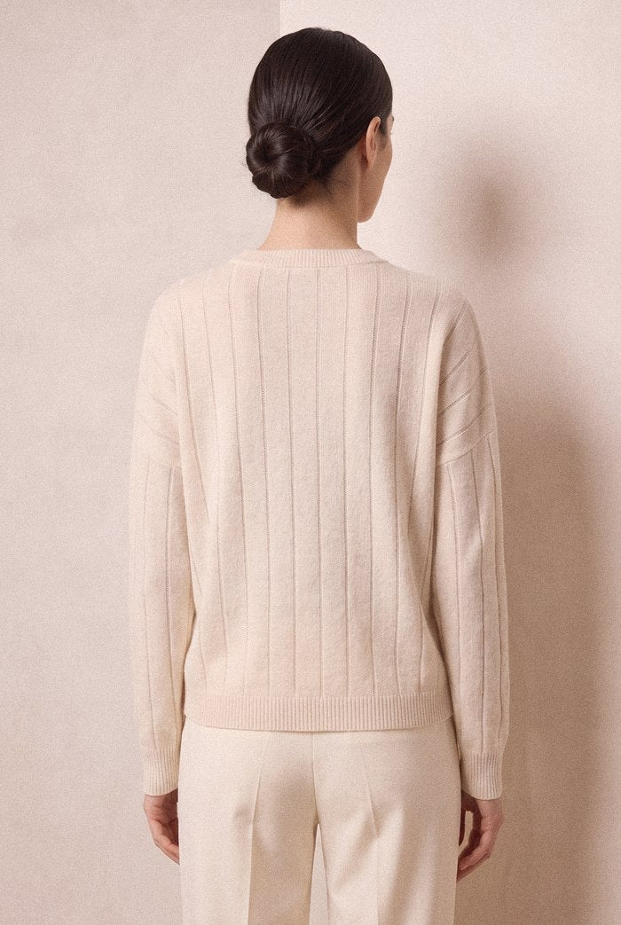 Fr237 White Embellished Sweater