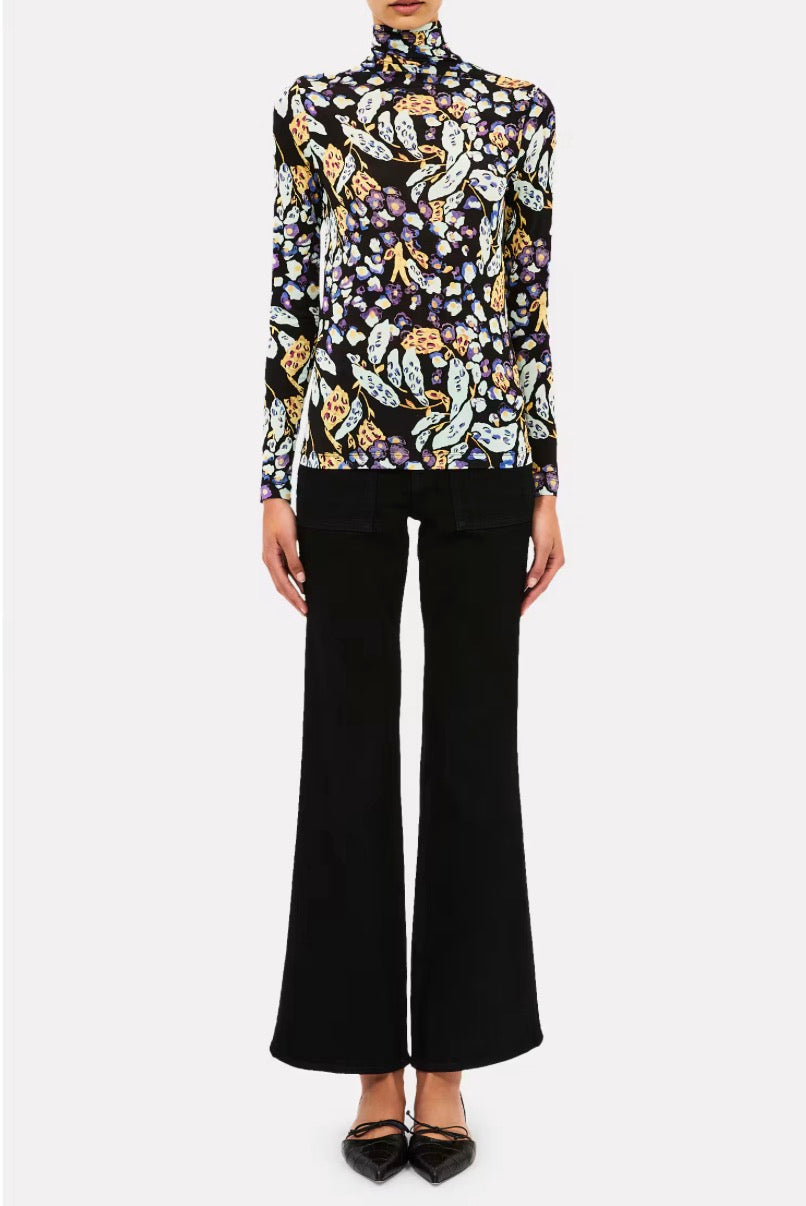 Ul0831 Botanica Jersey Turtleneck Top