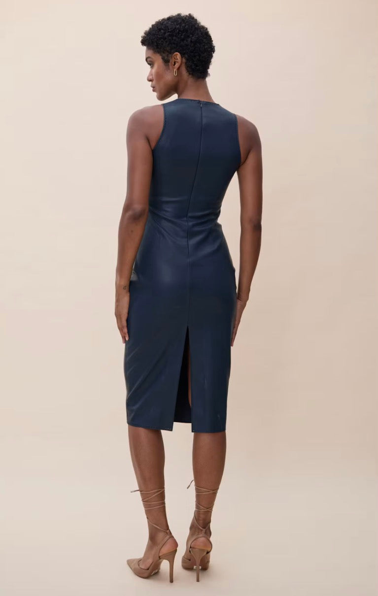 Ka51109 Midnight Blue Midi Dress