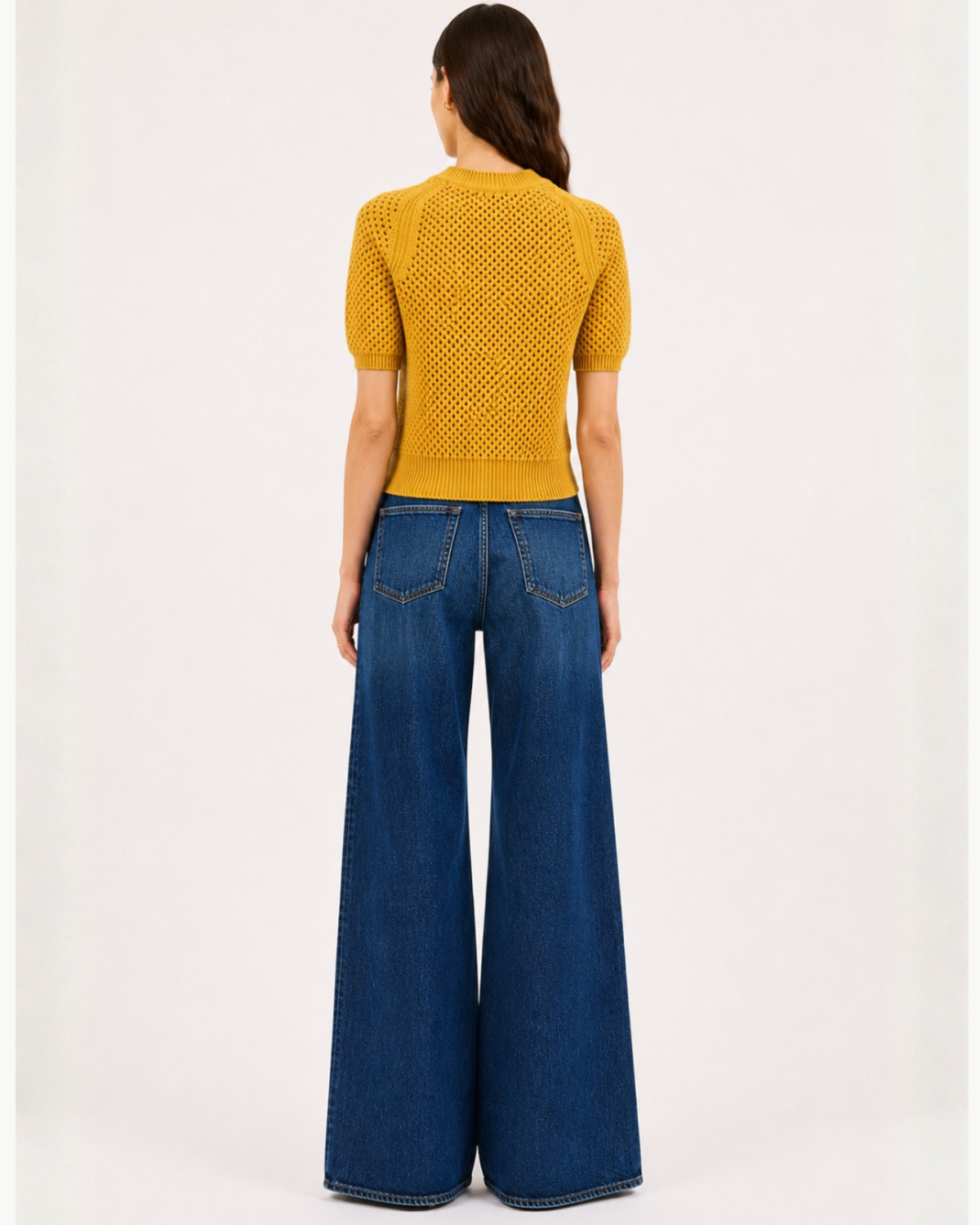 Ul0703 Gold Knit Sweater