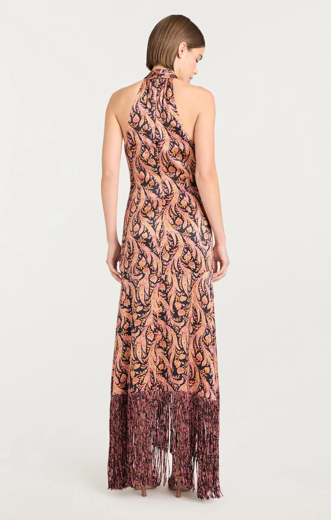 Cizd30961 Charming Paisley Midi Dress