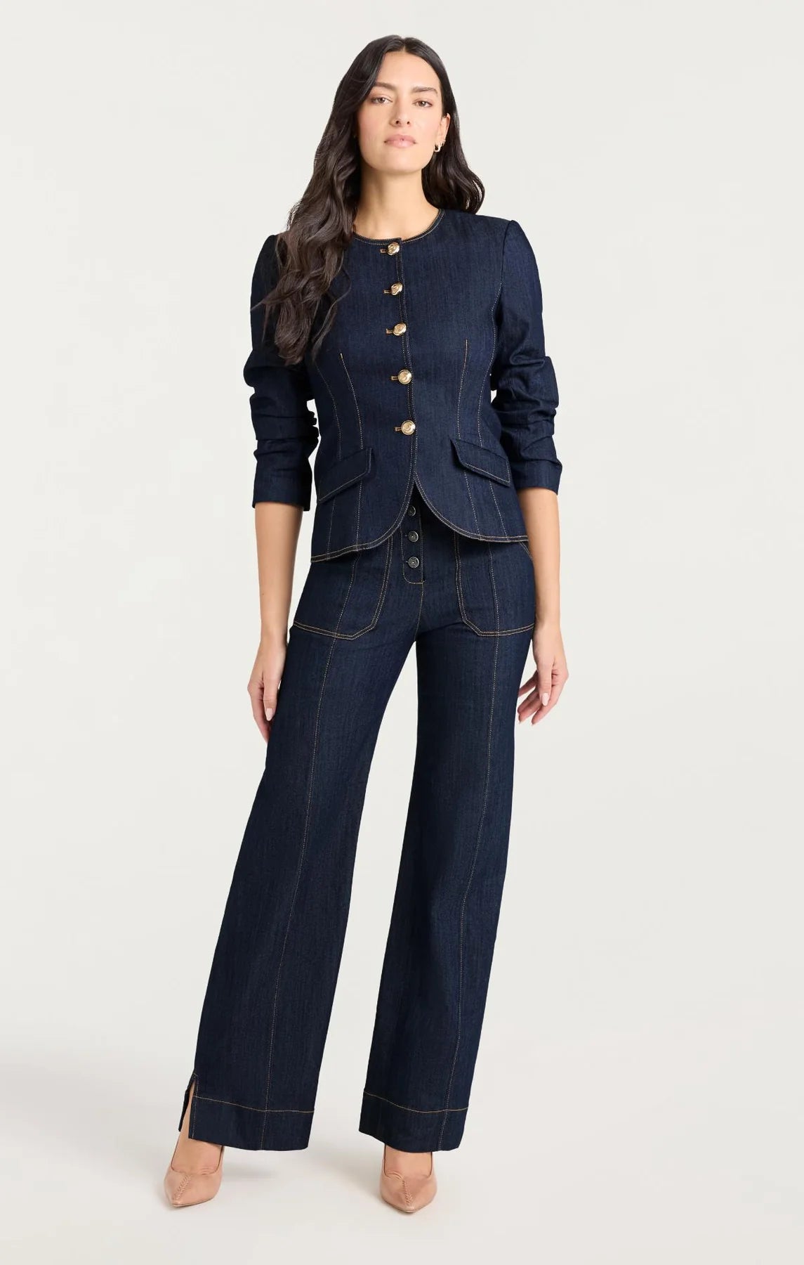 Ci89215 Denim Blazer
