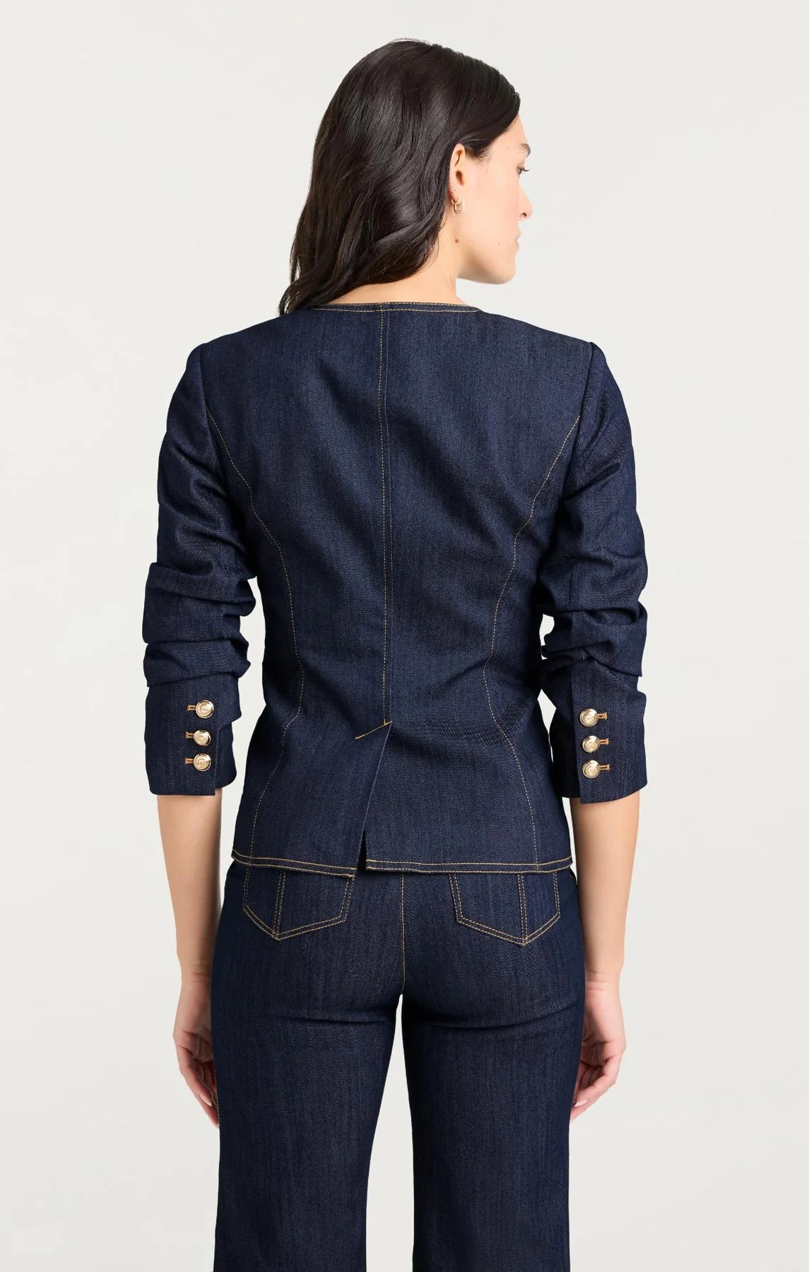 Ci89215 Denim Blazer