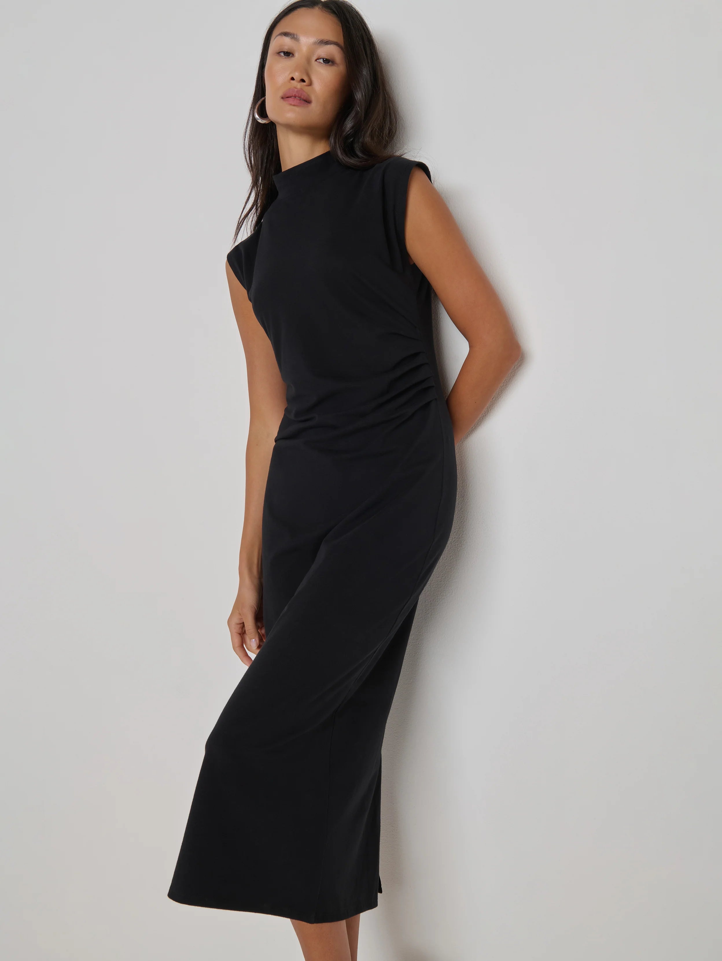 Na5442 Black Tshirt Dress