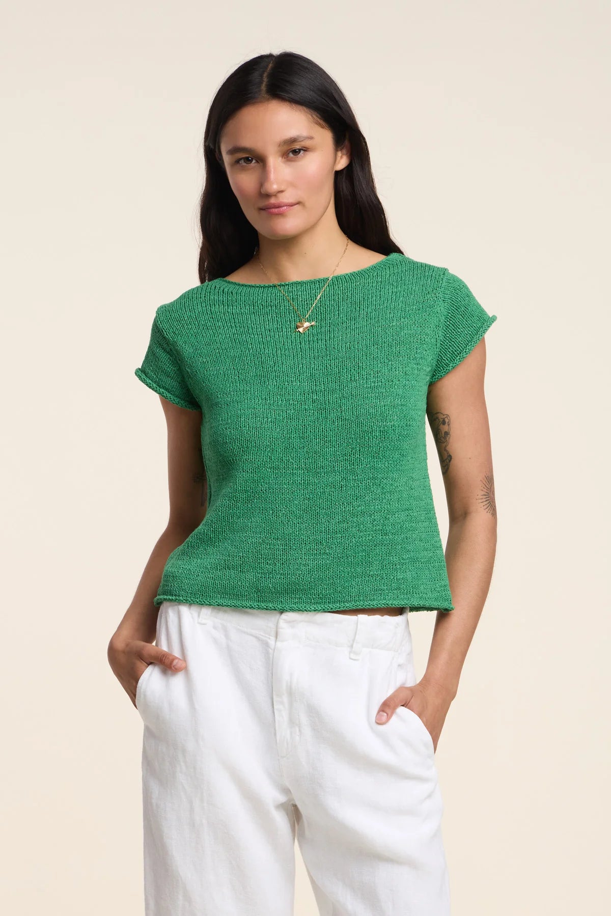 Vemilou Palm Knit Top