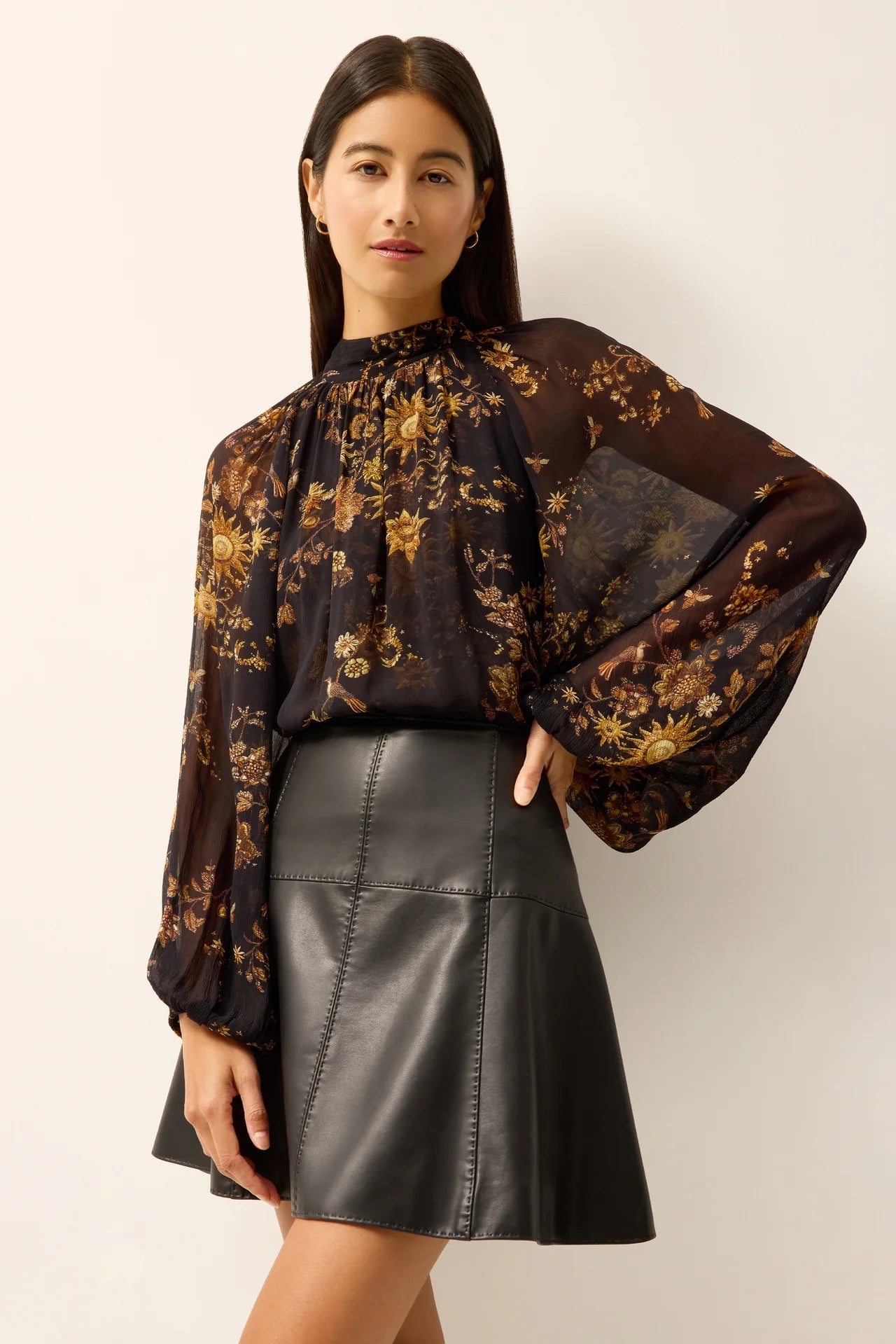 Ma1s15 Gilded Blouson Top