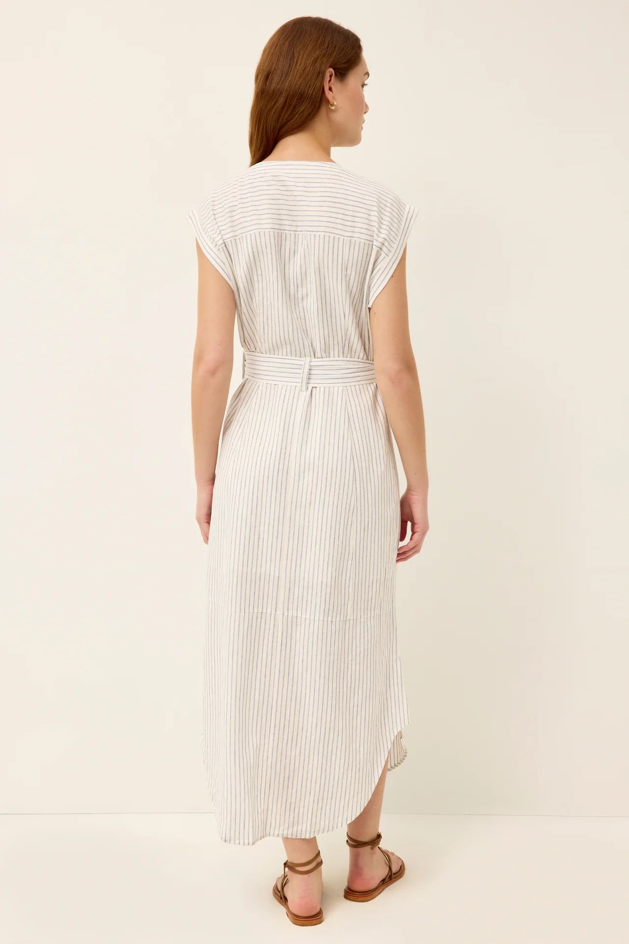 Ma2j26 Striped Tailored Midi Dress