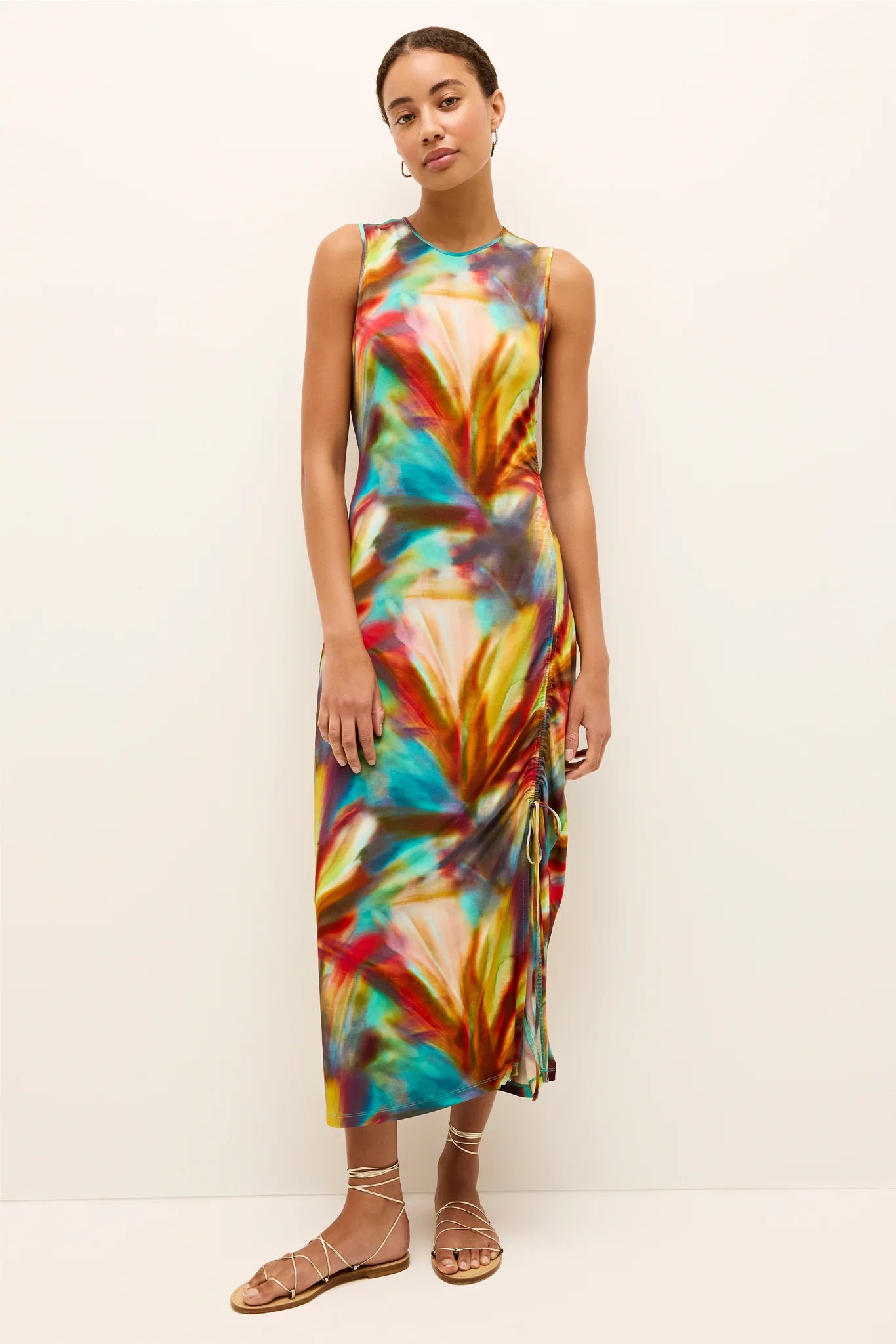 Ma2x19 Fauna Print Midi Dress