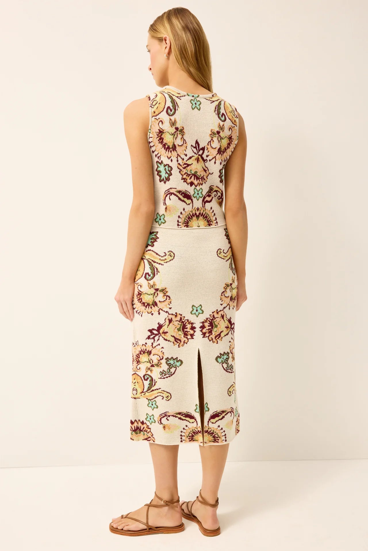 Ma5j2s Veranda Knit Midi Skirt