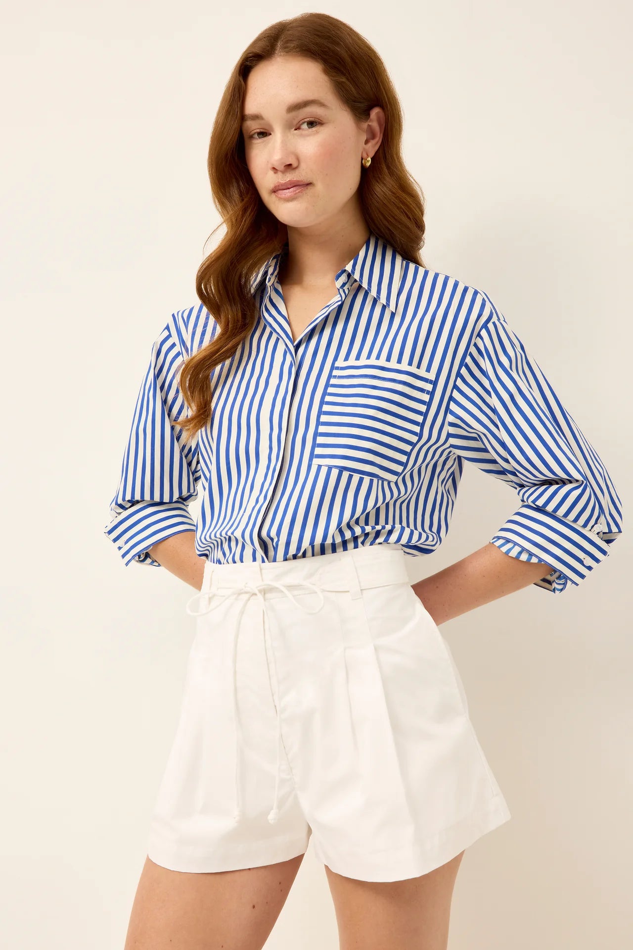 Mak15 Surf Striped Blouse