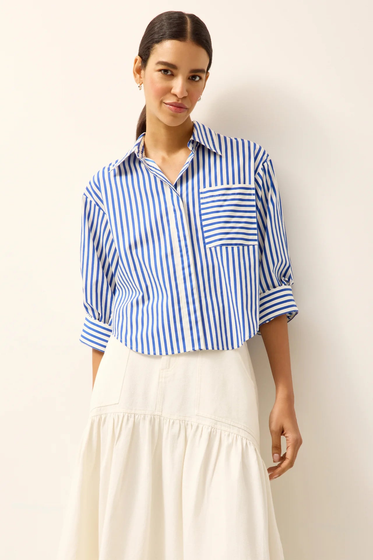 Mak15 Surf Striped Blouse