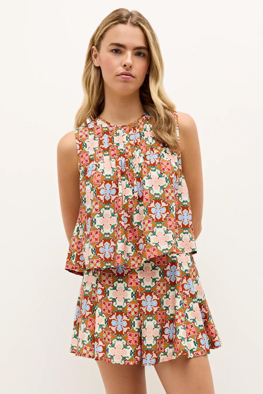 Ma248 Mosaic Sleeveless Top