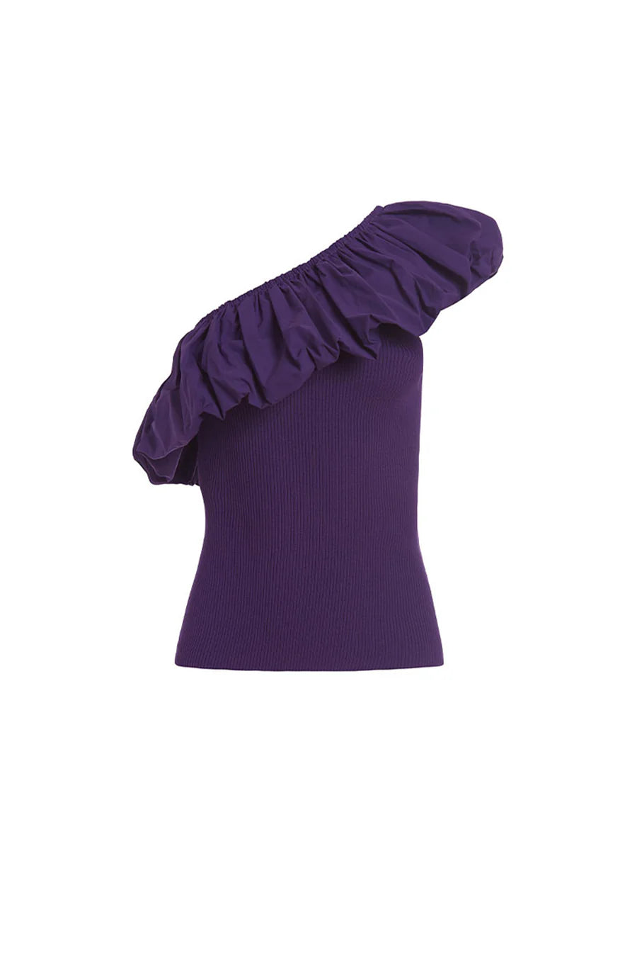 Ma196 Purple One Shoulder Top