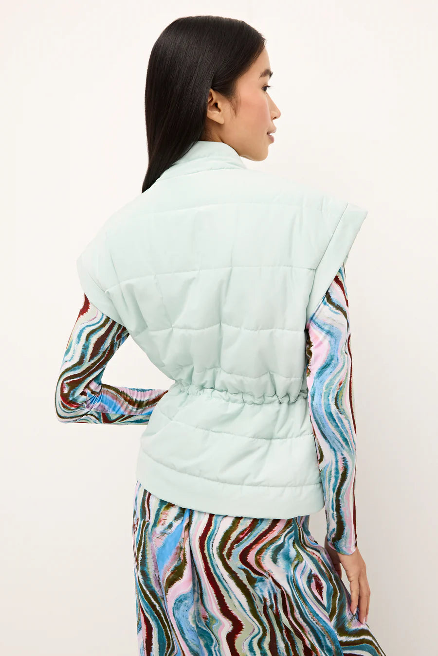 Ma846 Marie Oliver Seafoam Puffer Vest