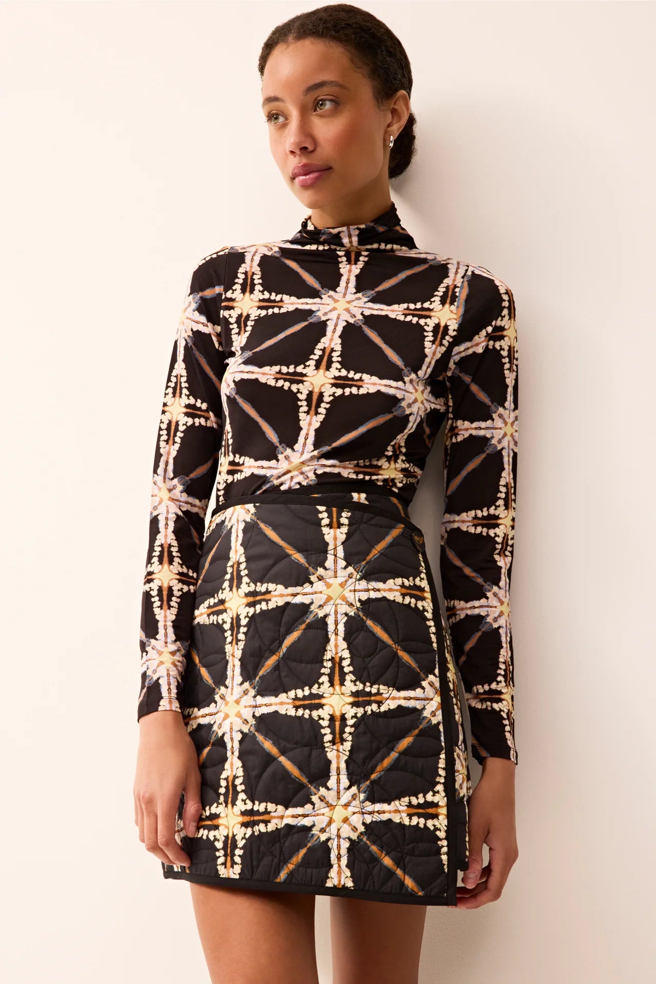 Ma1e9 Polaris Printed Turtleneck