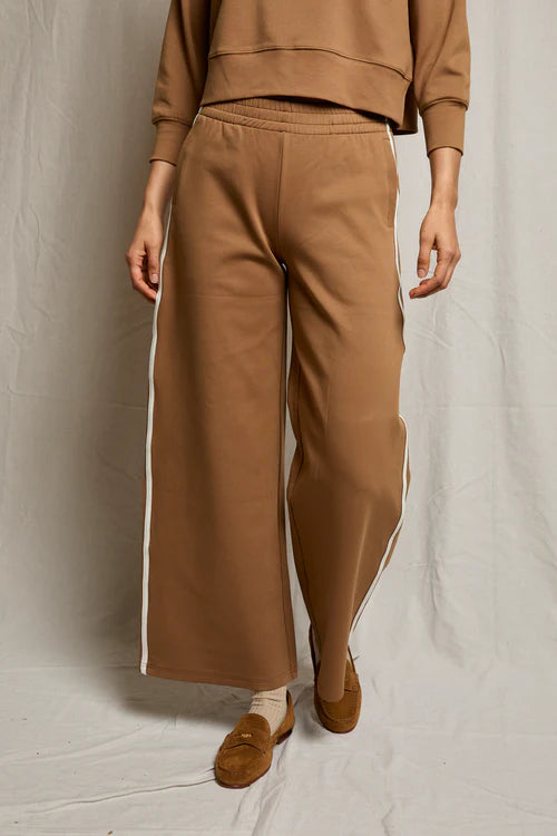 Peb132 Mocha Striped Pant