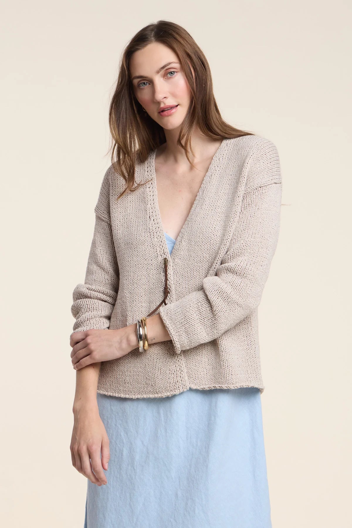 Vequinn Stone Longsleeve Cardi