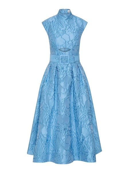 Re1284 Blue Aegir Midi Dress