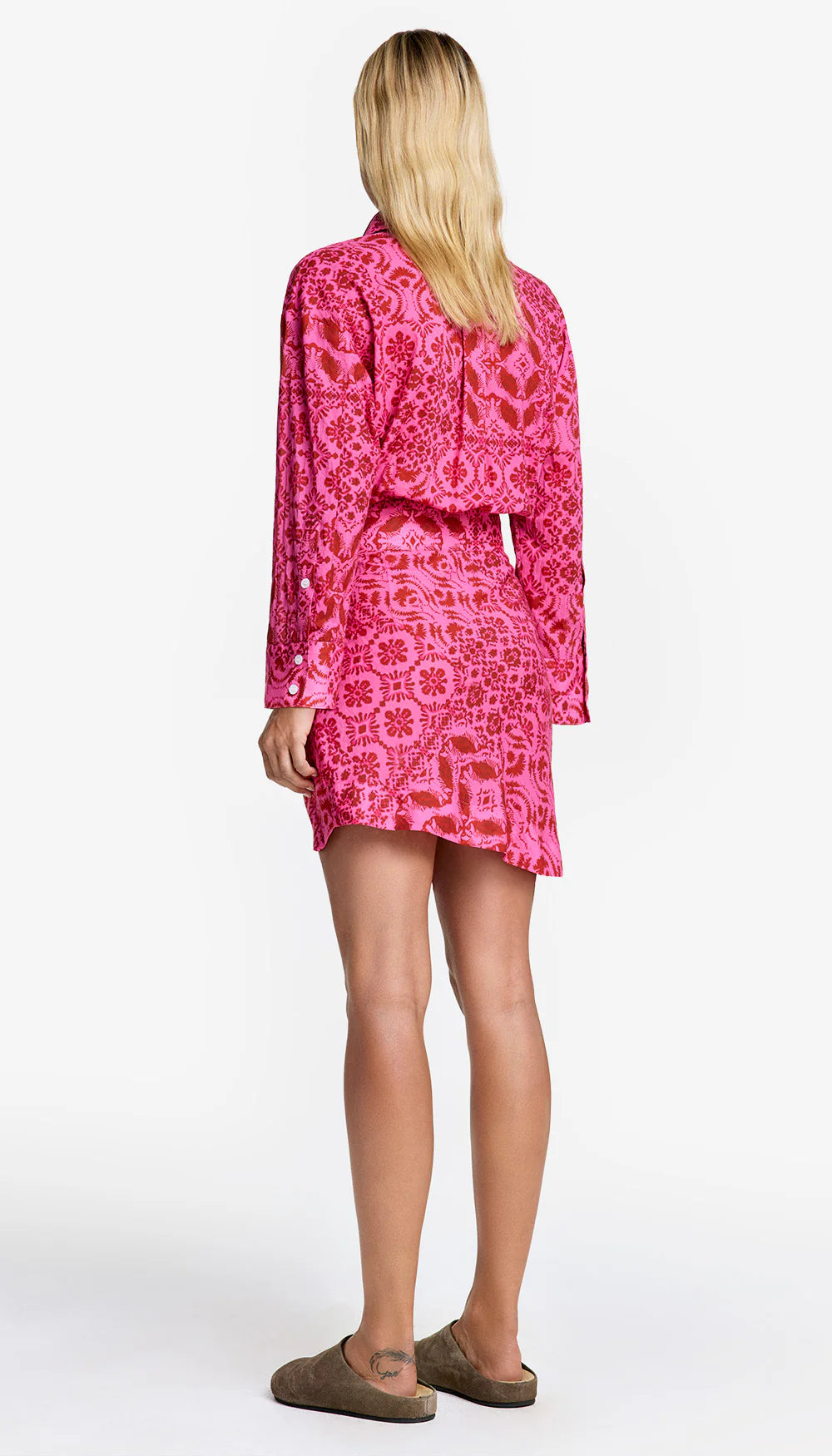 Sm25091 Raspberry Batik Dress