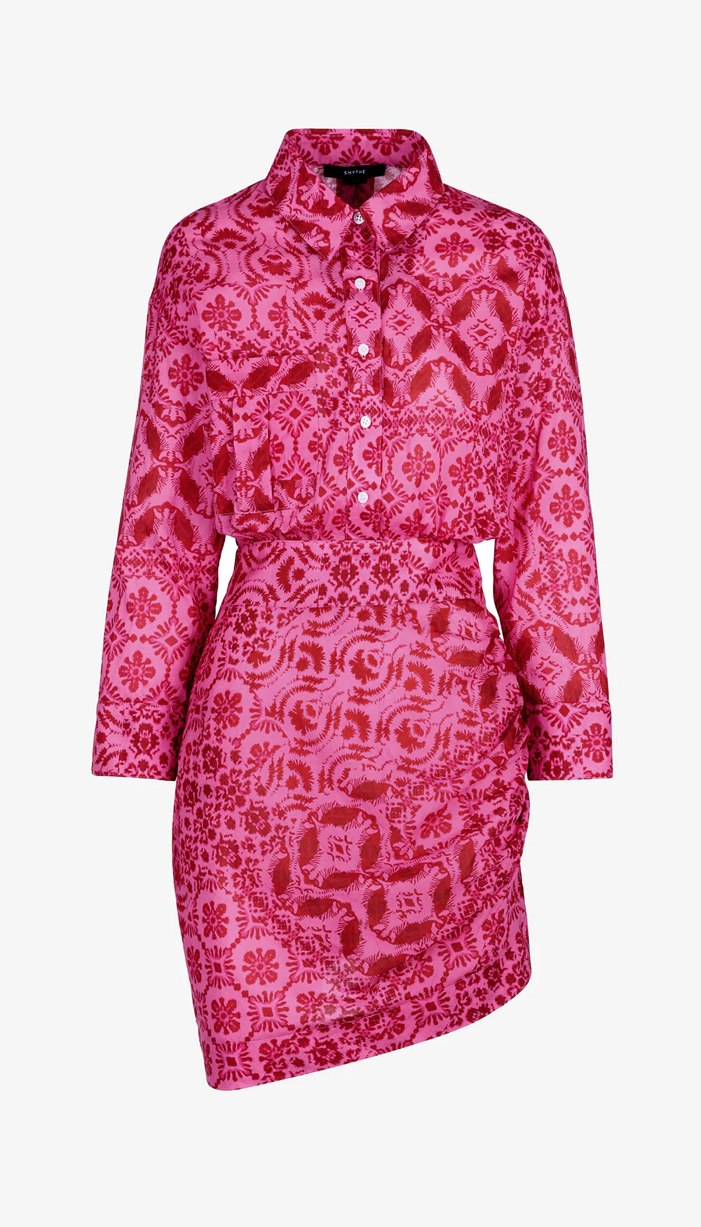 Sm25091 Raspberry Batik Dress