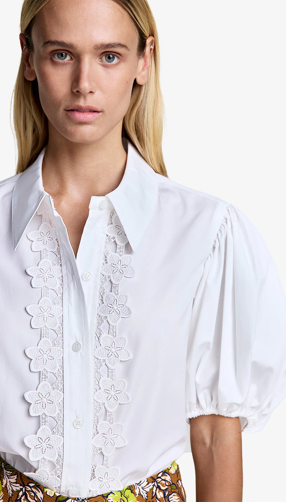 Sm096 Pouf Sleeve Blouse