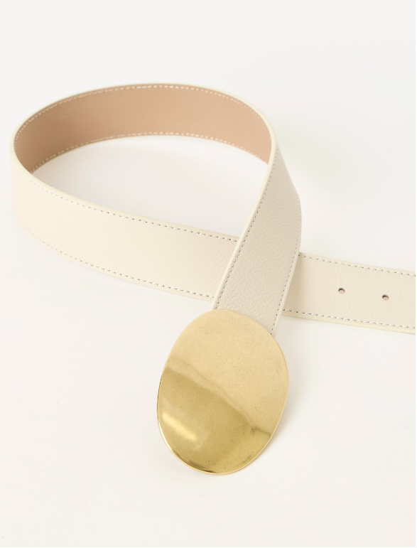 Bebh563 Myra Belt - Cream/Gesso