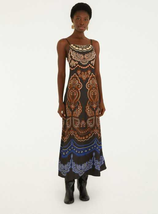 Fa368985 Black Slip Maxi Dress