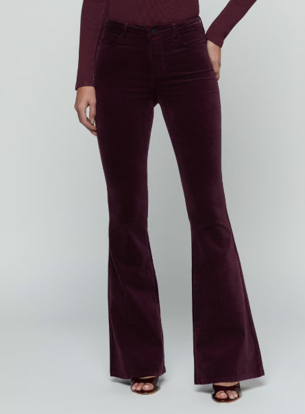 La2707 Marty Flare Pant - Deep Sangria