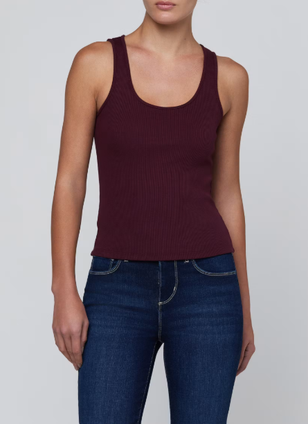 La5788 Scoop Neck Tank - Sangria
