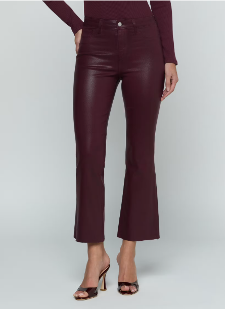 La2714 Kendra Crop Flare - Sangria Coated