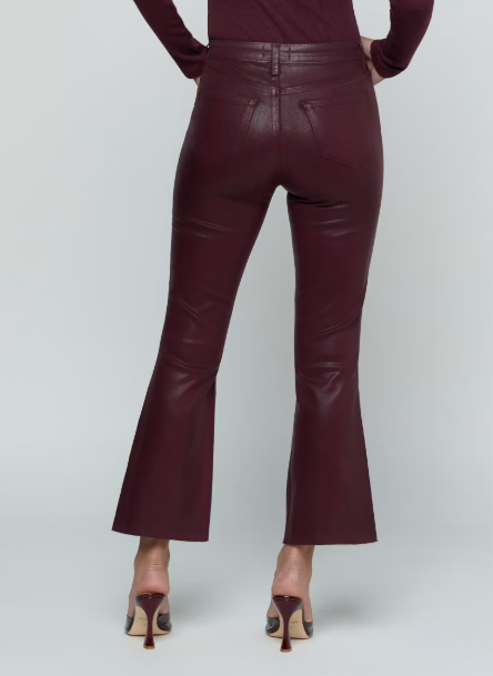 La2714 Kendra Crop Flare - Sangria Coated