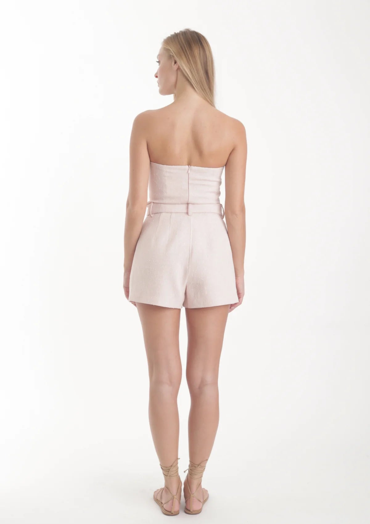 Ka2199 Set- Pastel Pink Tweed Set