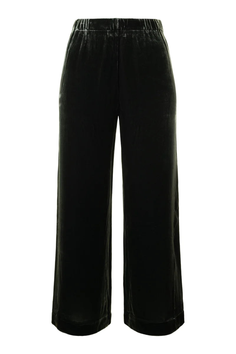 Velolana Grey Velvet Pants