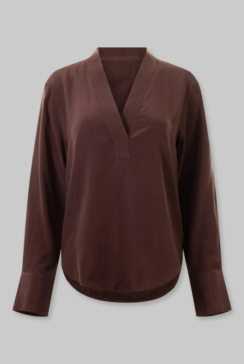 Vemaya Washed Silk Blouse - Date