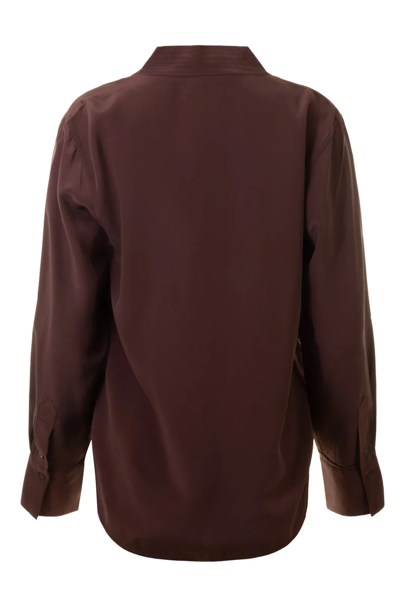 Vemaya Washed Silk Blouse - Date