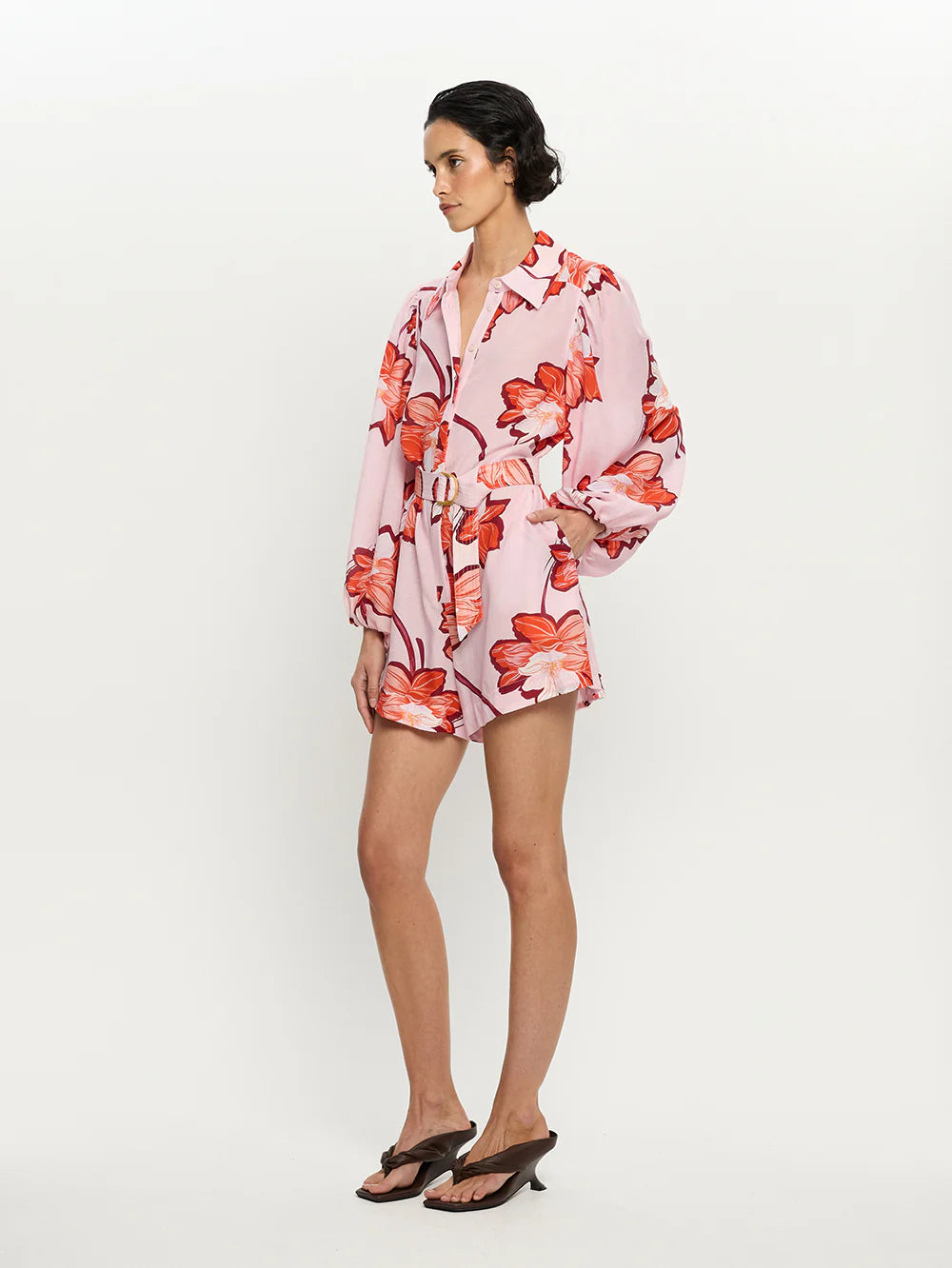 Kiy35 Hibiscus Romper
