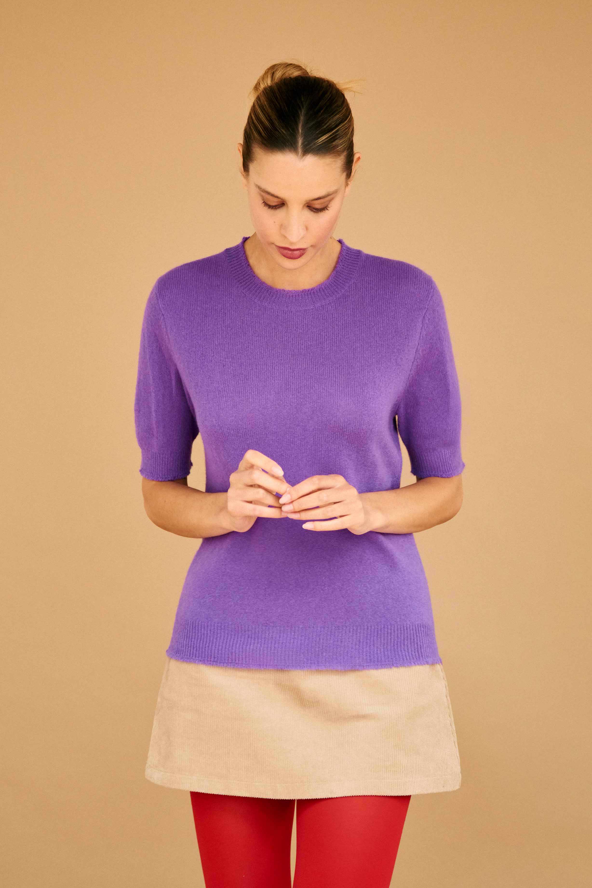 Ju5051 Violet Cashmere Tshirt