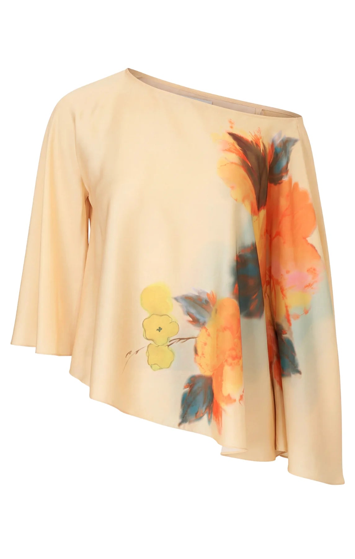 Cizw22311 Watercolor Drape Top