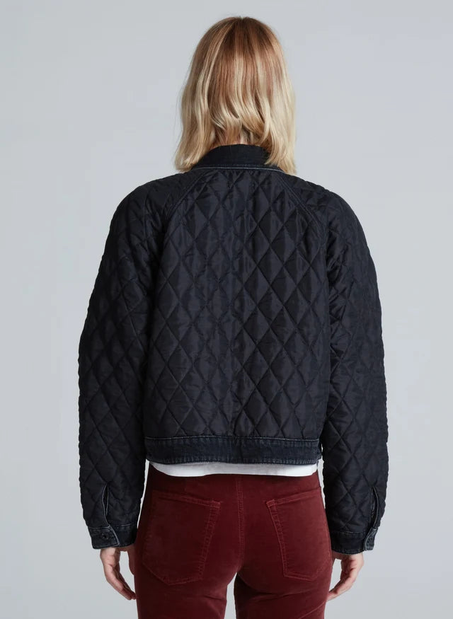 Ask370 Black Quilted Jacket